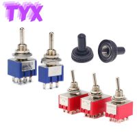 5Pcs Toggle Switch Toggle Rocker Switch MTS-102-103-202-403-223 Toggle Switch Instantaneous Self-reset Self-locking 120VAC 6A