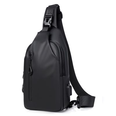 ✥✟▫ New Mens Chest Bag Fashion Simple Business Shoulder Bag Travel Wear-resistant Messenger Bag Printable Logo Delivery