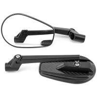 Suitable for Electric Vehicles and Motorcycles CNC Aluminum Alloy Carbon Fiber View Reversing Rearview Mirror Ellipse