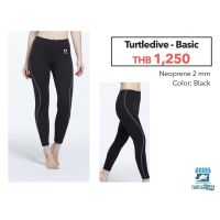 Turtle dive wetsuit pants unisex neoprene 2mm Black (ชุดเว็ทดำน้ำ) พร้อมส่ง