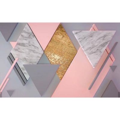 Custom Vintage Wallpaper, 3d Rhombus Geometric Mural for Living Room Sofa Ho Wall Decoration abstract Wallpaper