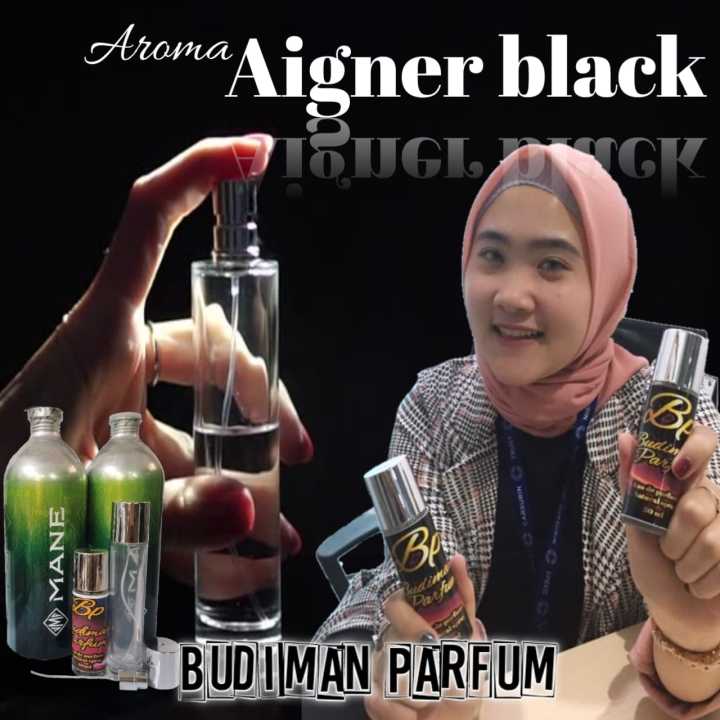 BUDIMAN PARFUM AROMA AIGNER BLACK 50ML 30ML TAHAN LAMA Minyak