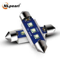 NLpearl รถไฟเก๋งพวงมาลัย Led Led 31มม.36มม.39มม.41มม.C5W Canbus C10W หลอดไฟไฟอ่านหนังสือไฟโดมสำหรับรถยนต์