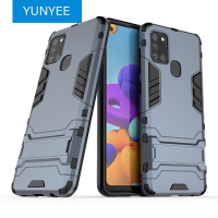 YUNYEEสำหรับSamsung A02S Samsung Samsung A10S Samsung A20S Samsung A30S Samsung A50S Samsung A21S Samsung A70S Case,ซิลิโคนTPUและHard PCเกราะกันกระแทกแหวนที่วางแบบโลหะฝาครอบเคสใส่โทรศัพท์