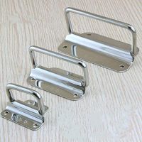 【CW】 2Pcs Folding Pull Handles Cabine Drawer Knobs Cupboard Wardrobe Door Hardware Accessories