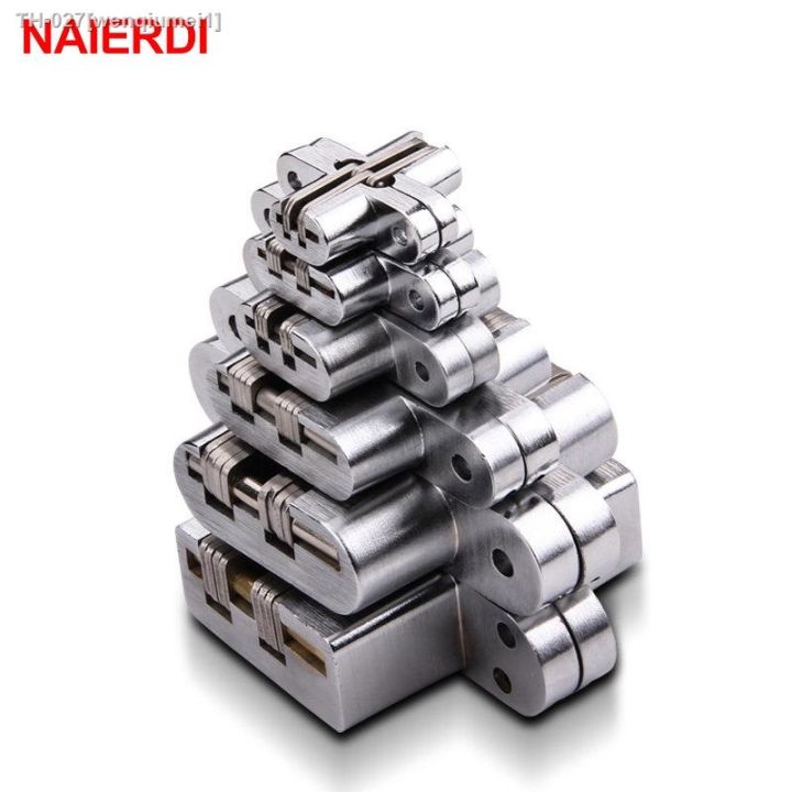 2pcs-naierdi-304-stainless-steel-hidden-hinges-seven-size-invisible-concealed-folding-door-hinge-for-kitchen-furniture-hardware