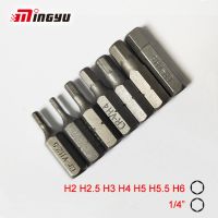 【cw】 7Pcs 1/4 quot; 25mm H2-H6 Screwdriver Bit Set Repair Tools Screwdrivers Shank Household Hand