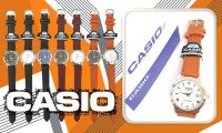 (พร้อมกล่องคู่มือ) นาฬิกาข้อมือ สายหนัง นาฬิกาcasio นาฬิกาผู้หญิง และ ผู้ชาย บอกวันที่ นาฬิกาแฟชั่น สายหนัง RC612