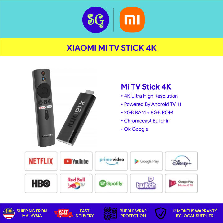 Mi Stick 4K Global Edition 2G/8G Android TV (4K resolution), TV