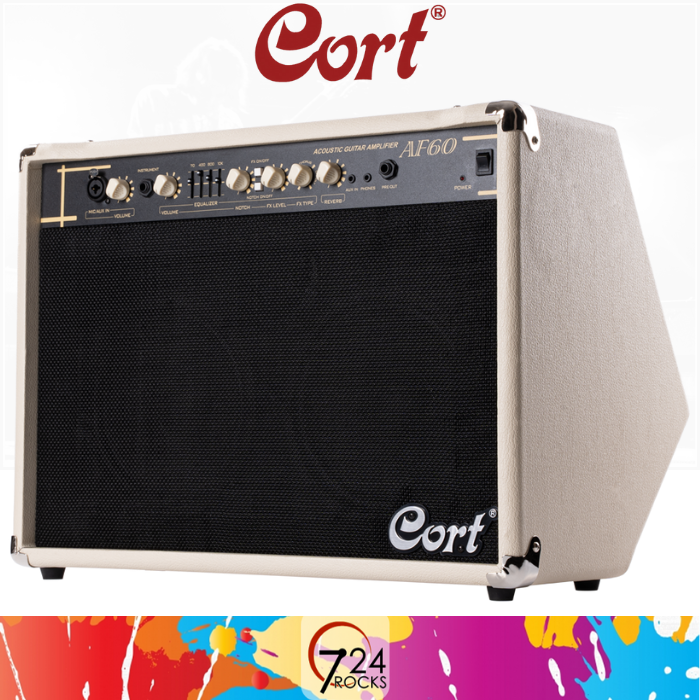 Cort AF60 60Watt AFSeries Acoustic Guitar Amp Amplifier Lazada