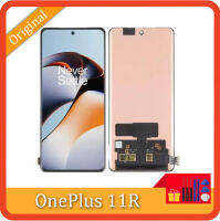 Amoled ของแท้สำหรับ OnePlus หน้าจอแสดงผล LCD CPH2487 11R + Digitizer หน้าจอสัมผัสสำหรับ OnePlus 11 R 1+ 11R 1+ จอแสดงผล11R