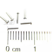 50pcslot M0.8*4 M0.8*5 Stainless steel 303 Cheese head slotted screw micro screws machine thread M0.8-0.2