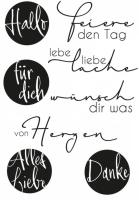 German Thanks Transparent Clear Silicone Stamp Seal DIY Scrapbooking Photo Album A0213  Scrapbooking