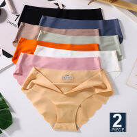 2ชิ้น/เซ็ต M-XL ผ้าไหมน้ำแข็งไร้รอยต่อ Sexy กางเกง Pantys 7สี Breathable Pantys ชุดชั้นในสำหรับสาวชุดชั้นใน