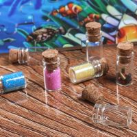 【CW】✴❦■  50Pcs 0.5ml 10x18mm Glass Wishing Jars Vials Bottle with Stoppers Decoration Wedding or