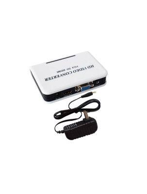 VGA TO HDMI HD VIDEO CONVERTER (PLASTIC WHITE)