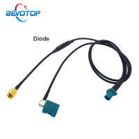 Cke CW】Fakra Z to SMA Male Y Type Splitter Cable With Diode RG174 Pigtail Car Navigation GPS Antenna Ex Cable for Android Devices