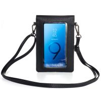 FULAIKATE 6.5“ Korea Style Touch Screen Shoulder Bag for Mobile Phone Outdoor Portable Universal Pouch Waist 2 Layers Pocket