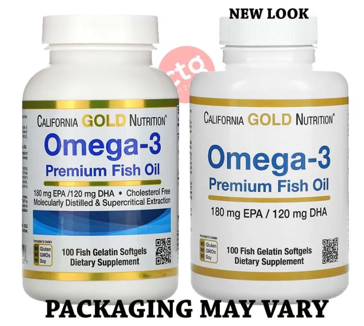 CALIFORNIA GOLD NUTRITION, OMEGA 3, PREMIUM FISH OIL,100 FISH GELATIN ...