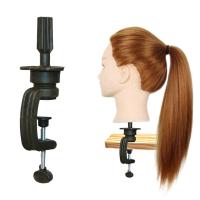 JUIE Long Hair Training Head Model Hairdressing Clamp Stand Dummy Practice Mannequin