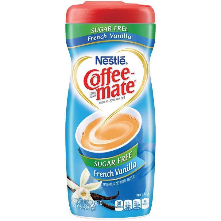 fat free french vanilla coffee mate nutrition facts