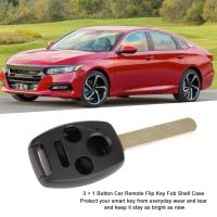 ฝาครอบกุญแจ 3 + 1 ปุ่ม Flip Key Case รถ REMOTE Key FOB SHELL Case Fit สำหรับ HONDA Accord Civic CR-V PILOT