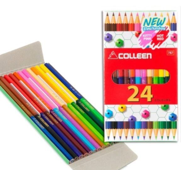 สีไม้คอลลีน-colleen-สีไม้colleen-ดินสอสี-ดินสอสีไม้-สีของแท้100
