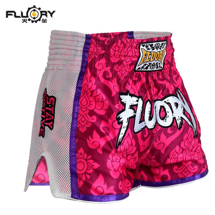fluoryFirebase Muay Thai Shorts Mixed Martial Arts Clothing Casual