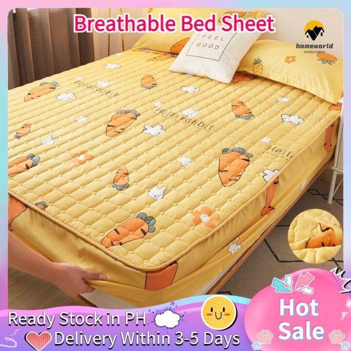 comfort Breathable Mattress Protector Bed Cover Nonslip queen size