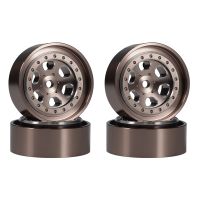 4Pcs 1.3 Inch Metal Beadlock Wheel Rim Wheel Hub for TRX4M 1/18 RC Crawler Car Upgrade Parts Accessories