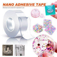 Nano Bubble Tape Blowable Multipurpose Tapes Reusable ปลอดสารพิษสูงเหนียวโปร่งใสกาวสองหน้าสำหรับเครื่องใช้ในบ้าน