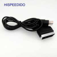 【】 Gadgets Sense HISPEEDIDO 1.8M/6FT 24Pin Scart สายเอวีขั้วต่อเสียงวิดีโอตะกั่วสำหรับ XBOX คอนโซลแบบคลาสสิก