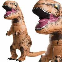 Aldult พองไดโนเสาร์เครื่องแต่งกาย T Rex ชุดแฟนซีผู้ใหญ่ฮาโลวีน B LOW Up สูท