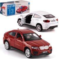 【✷】 Fashions King 1:43 Scale BMWX6ล้อแม็กดึงกลับรถ Diecast โลหะรุ่นรถสำหรับคอลเลกชันเพื่อนเด็ก Gift