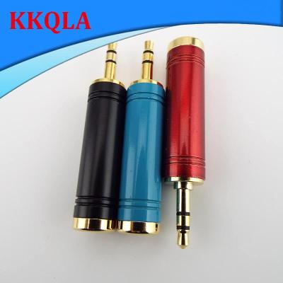 QKKQLA 3.5mm Male to 6.5 mm Female Adapter 3.5 plug 6.35 Jack Stereo Speaker Audio Adapter Converter for Mobile Phone PC