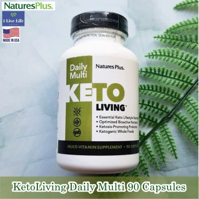 คีโต KetoLiving Daily Multi 90 Capsules - NaturesPlus