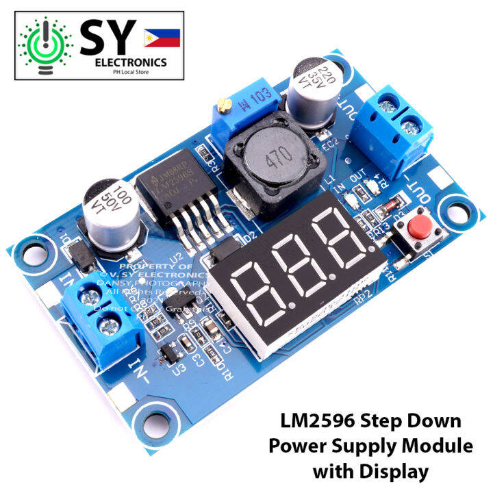 LM2596 DC to DC Step-Down Adjustable Buck Converter Power Supply Module ...