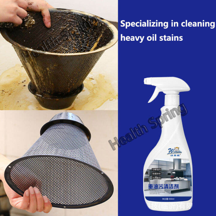 【Nontoxic Spray Kitchen Oil Cleaner】Deep Oil Stains Remover Foam Fresh Smell Effectively