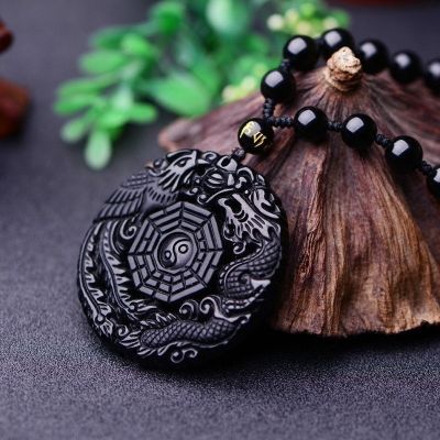 【CW】 Pendant Beads Necklace Fashion Hand-Carved Amulet Gifts for Men