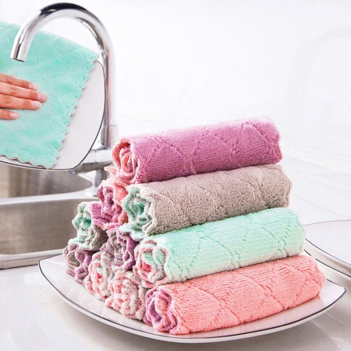 kitchen-cleaning-dishwashing-dishcloth-double-sided-rag-fleece