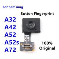 Asli untuk Samsung Galaxy A32 A42 A52 A52s A72 4G 5G Tombol Rumah Sensor Sidik Jari Suku Cadang Perbaikan Kabel Flex