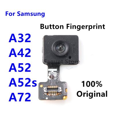 A52 A52s A42 A32สำหรับ Samsung Galaxy,ของแท้ A72ปุ่มโฮม4G 5G อะไหล่เซ็นเซอร์ตรวจสอบลายนิ้วมือสายยืดหยุ่นซ่อมแซม