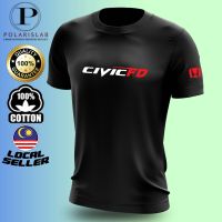 New FashionHonda Civic FD t shirt 100% Cotton unisex new comfy cool 2023