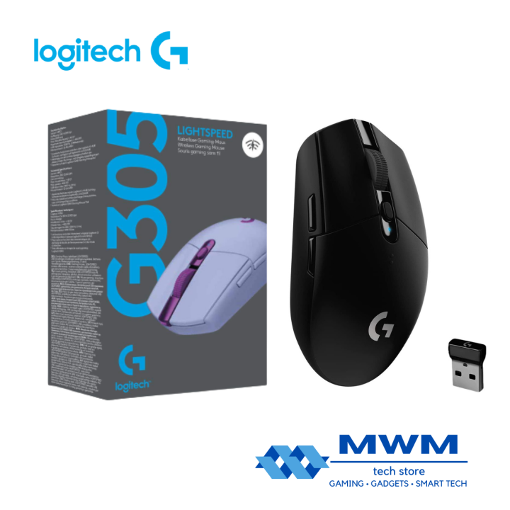 Logitech G305 LIGHTSPEED Wireless Gaming Mouse, Hero 12K Sensor, 12,000 ...