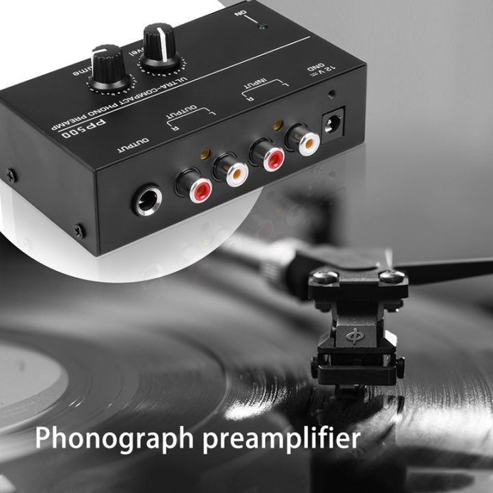 ultra-compact-phono-preamp-pp500-with-bass-treble-balance-volume-adjustment-pre-amp-turntable-preamplificador