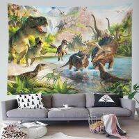 Dinosaur Tapestry Wall Hanging Kawaii Room Decor Boho Hippie Large Fabric Wall Tapestry Bedroom Dormit Aesthetic Decoration Home