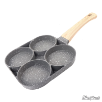 4 Hole Frying Pot Egg Pan Non-stick Omelet Pot Square Egg Pancake Steak Pan Cooking Egg Ham Pans Breakfast Maker Kitchen Utensil