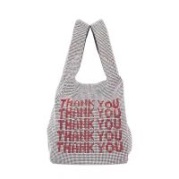 Famous Brand Sequins Evening Bags Women Small Tote Bags Crystal Bling Fashion Girls Purses And Handbags Thank You Glitter Clutch