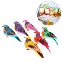 Clothing mother and baby 1PC ประดิษฐ์นกจำลองขนนกรุ่น Garden Decor Emulation Birds