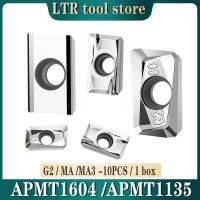 APMT1604 APMT1135 ใบมีดอลูมิเนียมรถยนต์ APKT1135 1604 MA G2 MA3 ใบมีดคาร์ไบด์ซีเมนต์ 1135 1604 CNC milling insert